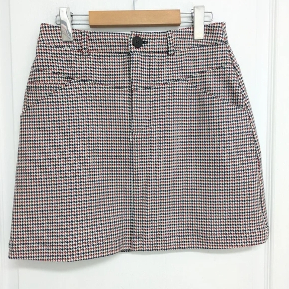 Frank & Oak Houndstooth Skirt Size Extra Small